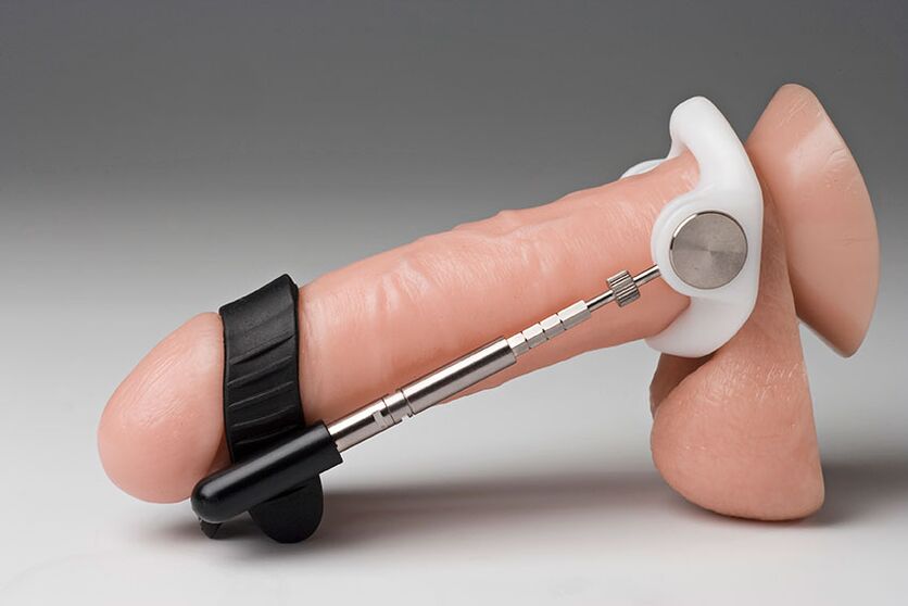 Extender to enlarge the penis